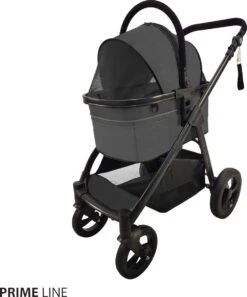Primeline Hondenbuggy Type 3 - Opvouwbaar - Donkergrijs - 82x60x105cm